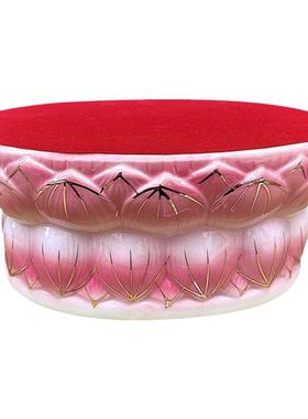 观音菩萨佛像底座陶瓷莲花座台垫高神像底座托架供奉供佛圆形摆件