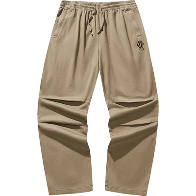 安踏凯里·欧文系列|梭织休闲长裤情侣同款阔腿裤伞兵裤172541505