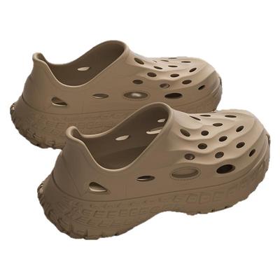 厚底洞洞鞋防滑包头外穿