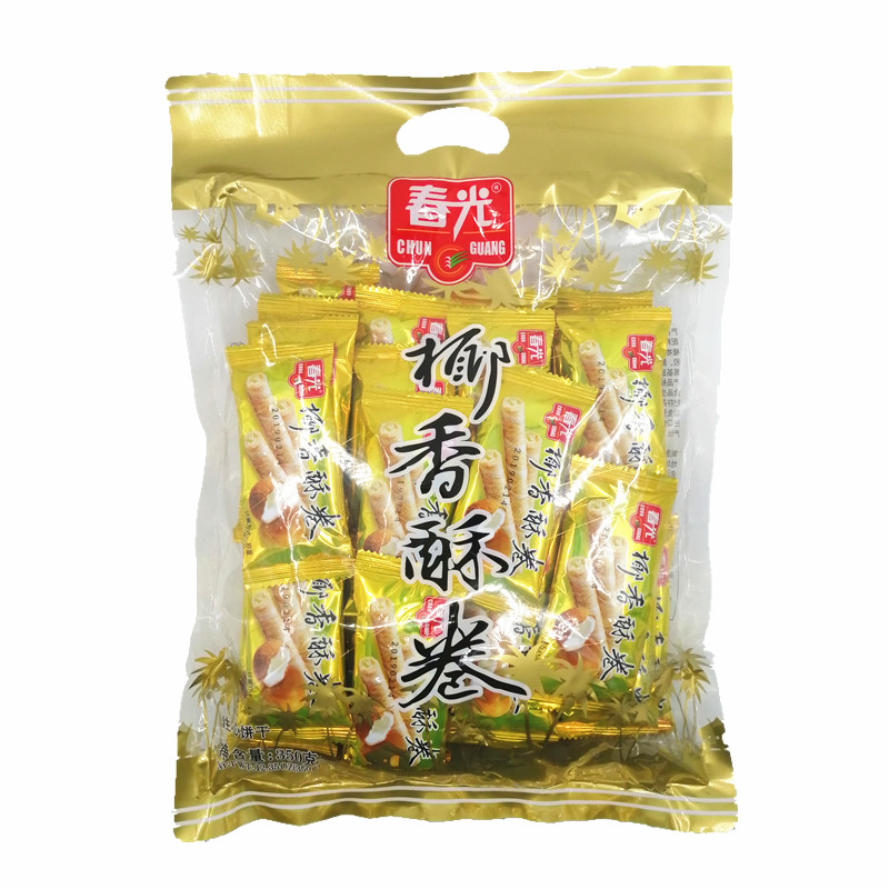 春光椰香酥卷夹心卷椰子味