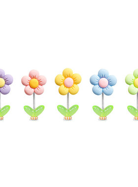 雏菊花绿叶款可爱清新摆件
