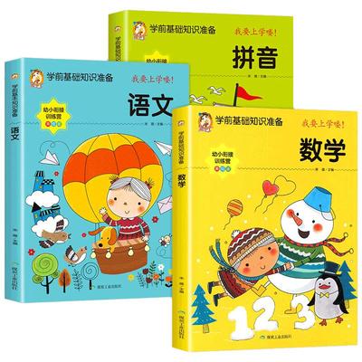 幼小衔接教材全套每日一练人教版老师学前班升一年级入学准备推荐幼儿园中大班幼儿拼音数学语文英语练习册题训练宝宝启蒙一日一练