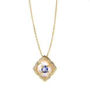 坦桑石吊坠女s925银坦桑石裸石手链手串配饰坦桑石项链锁骨链颈链