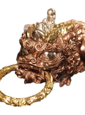 高端鱼跃龙门化龙纯铜神兽摆件