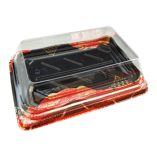 一次性双排日式台海2-4印花手握寿司盒刺身盒小红书礼盒商用包邮
