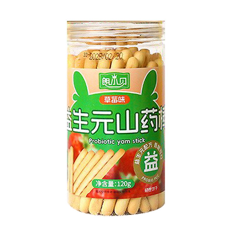益生元山药棒长条手指饼干3罐装