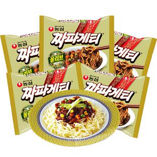 韩国拉面进口方便面农心炸酱面杂酱面干拌面韩式泡面小浣熊乌龙面