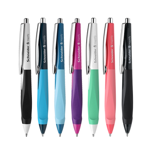 速干德国进口Schneider 施耐德海豚高颜值中性笔撞色签字笔水笔时尚正姿学生考试笔办公签字G2笔芯0.5+MM礼盒