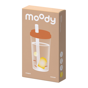 moody半年抛1片美瞳冷泡乌龙茶麦麦黑茶牛乳绿豆冰彩色隐形眼镜