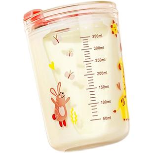 富光牛奶杯带刻度酸奶杯微波炉专用可加热燕麦杯儿童喝奶粉吸管杯