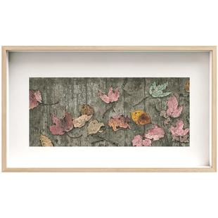 李知弥x仟象映画 新中式玄关柜摆画日式卧室床头挂画原木风装饰画