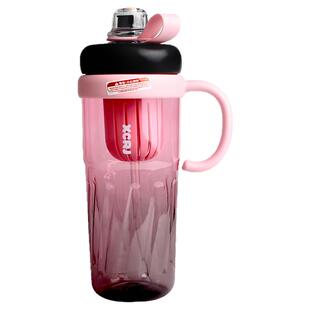 2025新款女生高颜值渐变水杯茶水分离泡茶杯便携把手吸管杯子夏季