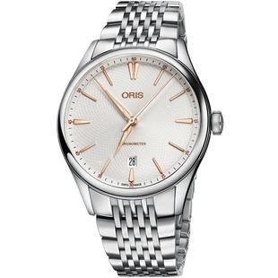 【品牌直营】ORIS豪利时文化艺术家天文台认证日历白盘机械腕表