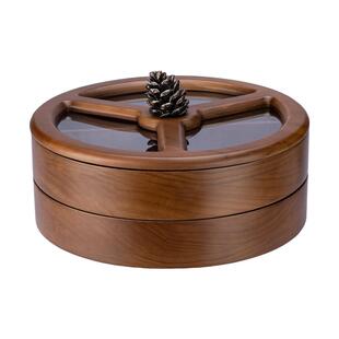 摩登主妇木质果盘茶几家用高颜值高端精致客厅乔迁之喜水果盘干果