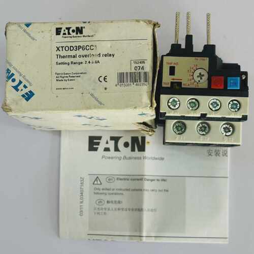 EATON XTOD3P6CC1 热过载继电器范围 2.4-3.6A XT0D3P6CC1 FN 175
