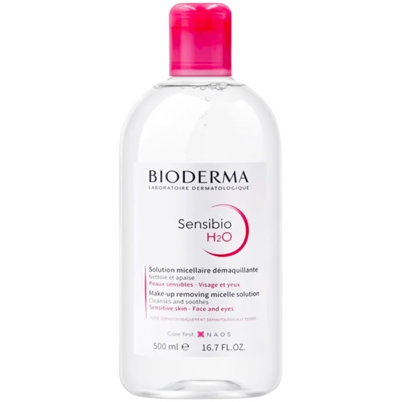 Bioderma贝德玛卸妆水女瓶按压温和面部深层清洁眼唇正品