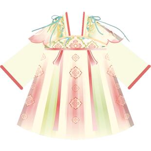 乌扣.桃夭 女童汉服春秋儿童中国风古装襦裙仙气古风连衣裙秋款