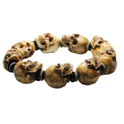 鹿角骷髅头文玩手串主恶灵尸陀林
