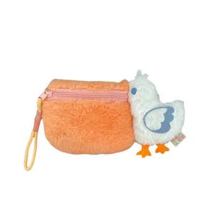 创意鹈鹕毛绒零钱包学生硬币耳机收纳包女化妆包可爱公仔生日礼物