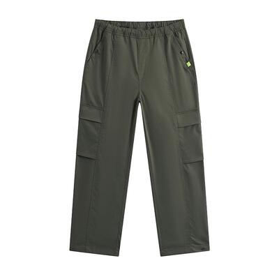 Kappa卡帕男裤2025冬季新款宽松休闲百搭直筒工装长裤K0F72AX71