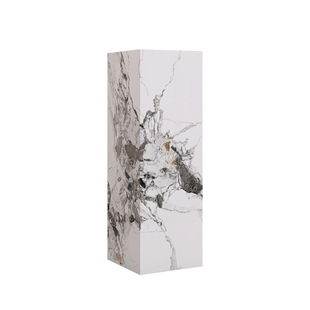 大理石岩板花架户外庭院客厅轻奢摆件立柱花盆架放置架装饰底座