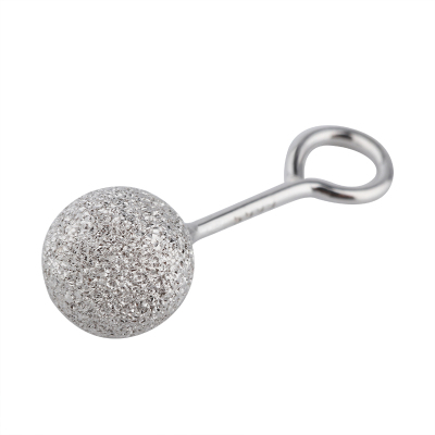 庭祥s999银耳钉耳棒简约S925纯银