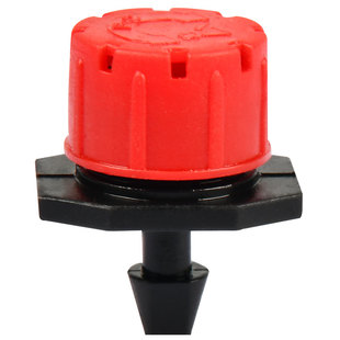 农用可调滴头果树滴灌头喷灌喷淋农业灌溉设备微喷头8孔红帽滴头