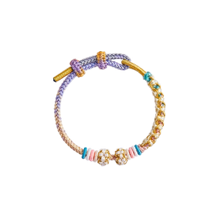 编织手绳可穿黄金编绳手链红绳儿童半成品手工转运珠手串diy配件