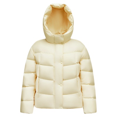 森马90绒子三防发热龟背羽绒服女