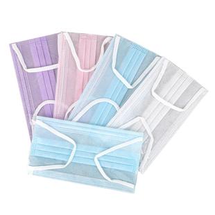 夏季薄款口罩透气女超薄一层极薄泡泡纱口罩宽带不勒耳男单层彩色