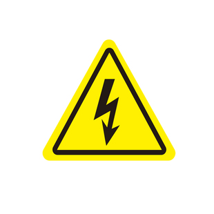 有电危险警示贴当心触电标识牌机械伤人小心夹手标志自粘贴纸PVC