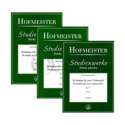 练习曲50首Op7巴唐雄两支大提琴