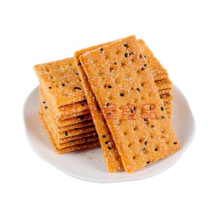 正鸿富黑珍珠克力架饼黑芝麻薄脆网红早餐茶点饼干儿童孕妇零食品