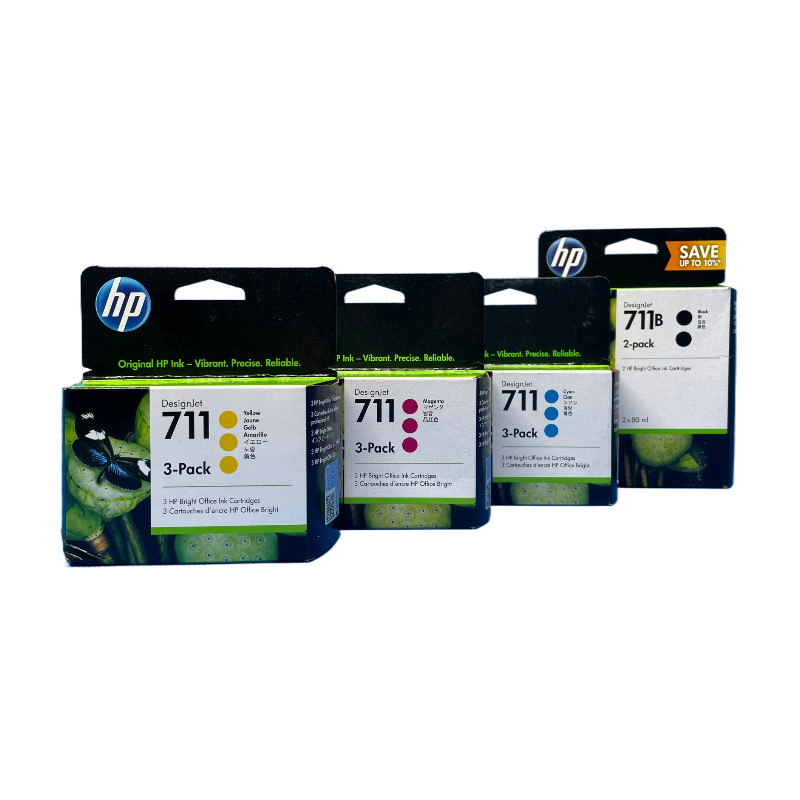 原装惠普 HP711 墨盒T120 T130 T520 T530 绘图仪墨水CZ133A 黑色