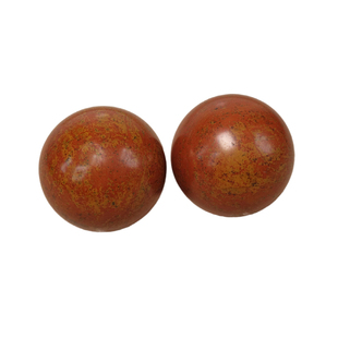 泗滨红砭石保健球手球健身球送老人按摩器把玩能量扁鹊石手把件