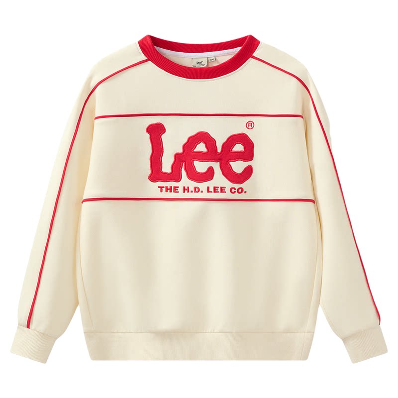 Leekids秋季中大童学院风卫衣