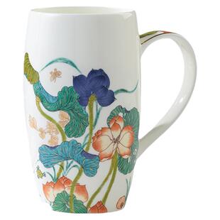 永丰源幸福和鸣茶杯600ml陶瓷水杯大容量杯子精致家用马克杯