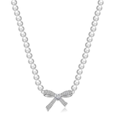 复古气质巴洛克珍珠蝴蝶项链