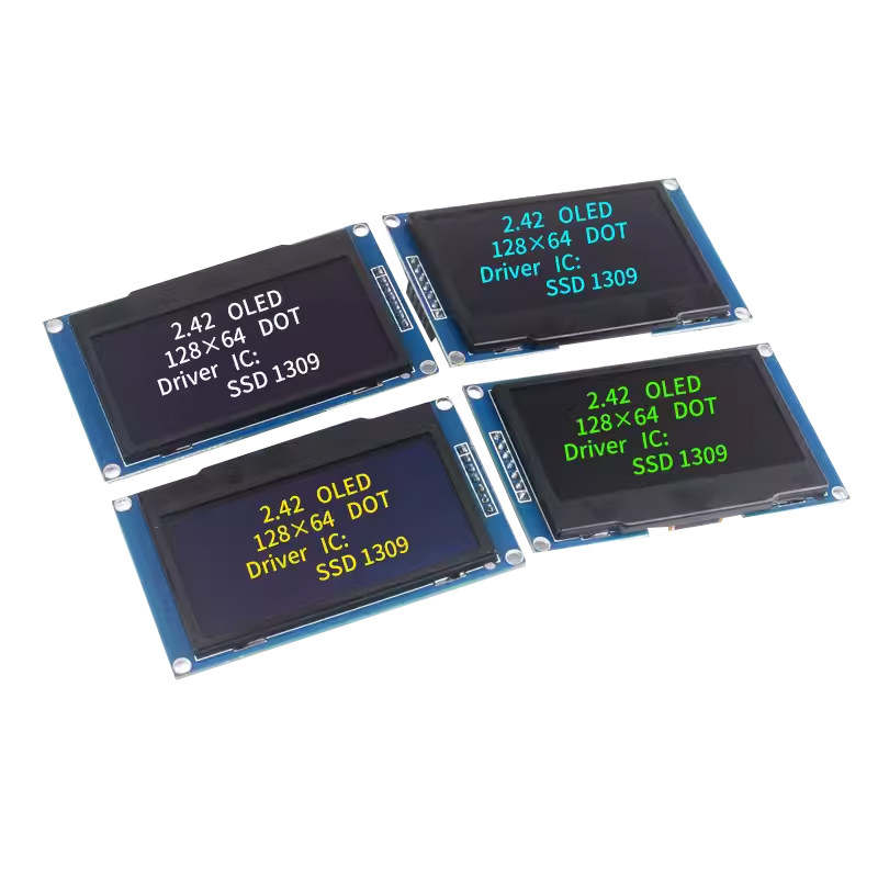 2.42寸OLED显示液晶屏模块分辨率128*64 SPI/IIC接口SSD1309驱动