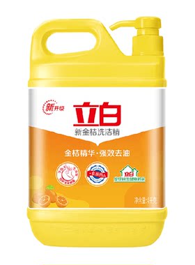 立白新金桔口味洗洁精4kg×1桶
