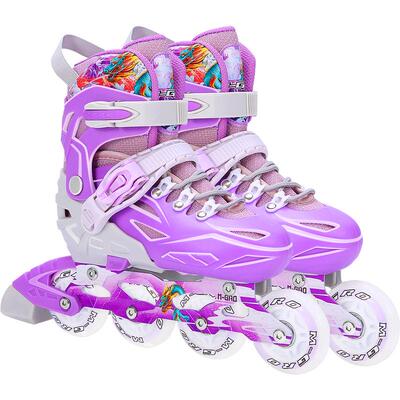 新款溜冰鞋女童男童全套装轮滑鞋儿童女孩专业旱冰滑冰初学者可调