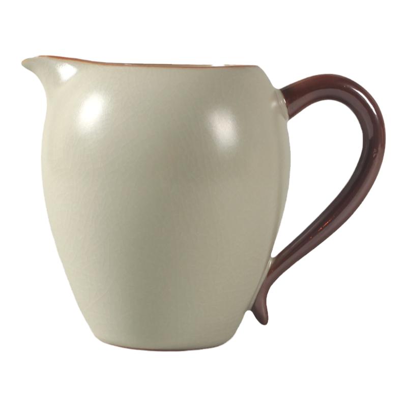 清仓300ml大容量豆黄汝窑公道杯