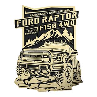 热销猛禽F150纯铜立体金属车标改装侧标车尾标车贴可支持定制