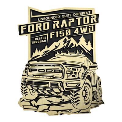 F150猛禽纯铜立体侧标支持定制