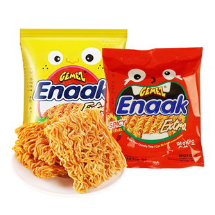【自营】印尼小鸡干脆面辣味enaak办公室零食整箱gemez大包干吃面