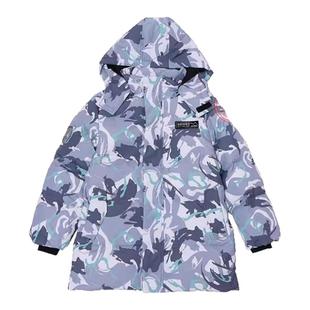 abckids童装男童加厚羽绒服冬季中长款鸭绒袄2025新款中大童外套