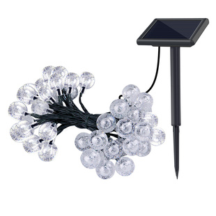 太阳能灯串户外防水别墅庭院露营闪灯串灯花园满天星装饰氛围彩灯