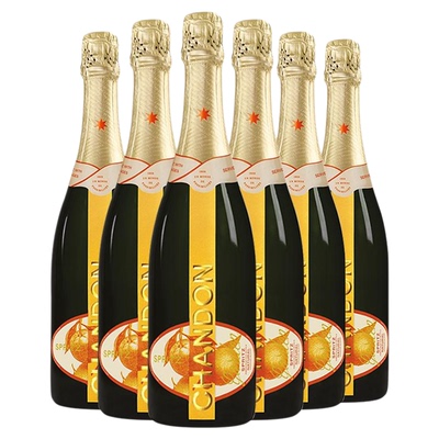 夏桐Chandon花园柑橘香槟起泡白葡萄酒750mL微醺女士酒官方旗舰店
