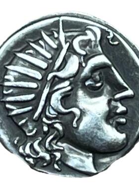 希腊银币饰品硬币项链太阳神古币