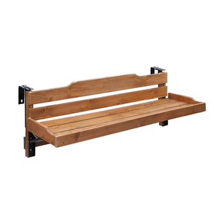 阳台花架悬挂护栏花架子实木栏杆置物架挂式花盆架多肉植物展示架